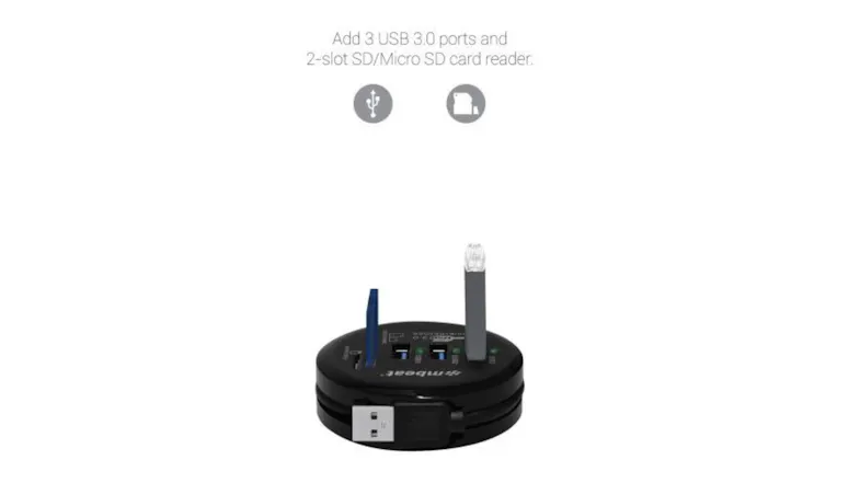 mbeat Portable USB 3.0 Hub & Data Card Reader mbeat Portable USB 3.0 Hub & Data Card Reader