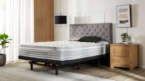 Relax Firm King Single Mattress and Adjustable Black Base by SleepMaker