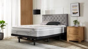Relax Soft King Single Mattress and Adjustable Black Base by SleepMaker