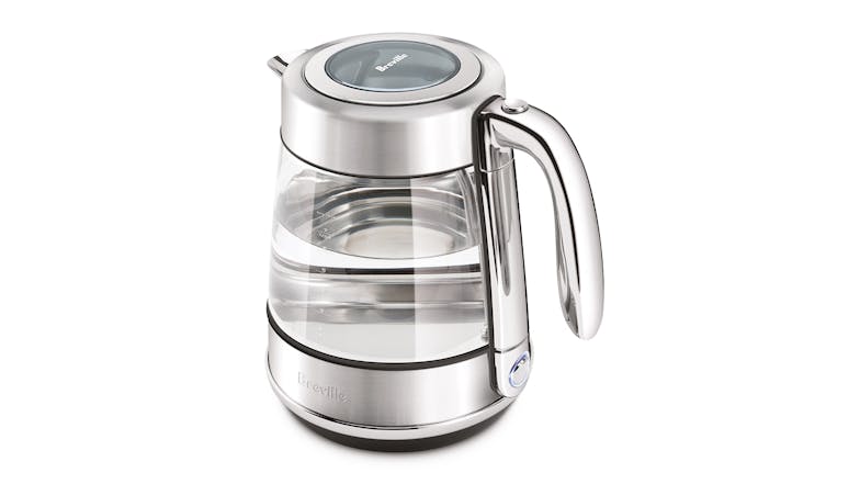 Breville the Crystal Luxe 1.7L Glass Kettle - Brushed Stainless Steel (BKE765BSS)