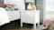 Neves 2 Drawer Bedside Table - White Neves 2 Drawer Bedside Table - White