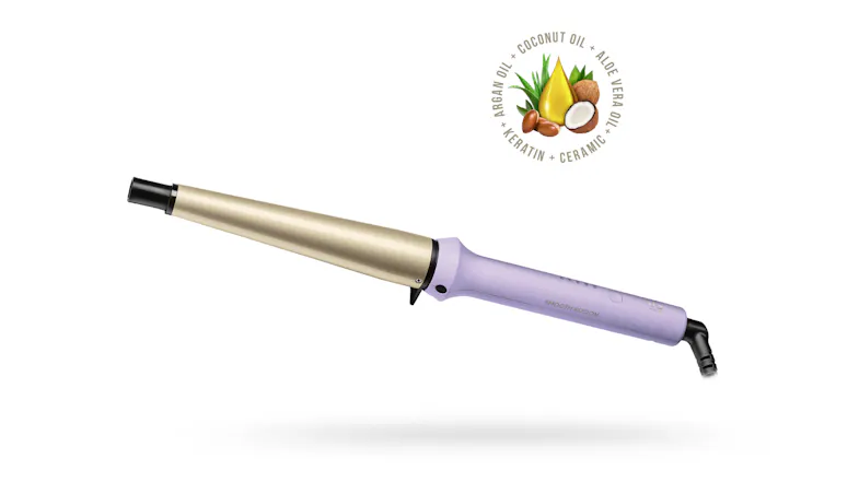 VS Sassoon Smooth Fusion Conical Wand Hair Curler - Purple/Gold (VSC42RA) VS Sassoon Smooth Fusion Conical Wand Hair Curler - Purple/Gold (VSC42RA)