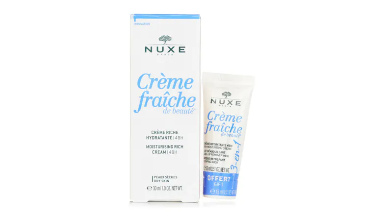 Nuxe Creme Fraiche De Beaute 48HR Moisturising Rich Cream Gift Set (For Dry To Very Skin, Even Sensitive) - 30ml+15ml Nuxe Creme Fraiche De Beaute 48HR Moisturising Rich Cream Gift Set (For Dry To Very Skin, Even Sensitive) - 30ml+15ml