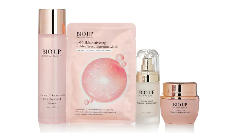 Natural Beauty College set: Bio Up Essence Cream 50g + Firming Serum 40 ml + Treatment Essence 150ml + Golden Yeast Liposome Mask 5x25ml - 4pcs Natural Beauty College set: Bio Up Essence Cream 50g + Firming Serum 40 ml + Treatment Essence 150ml + Golden Yeast Liposome Mask 5x25ml - 4pcs