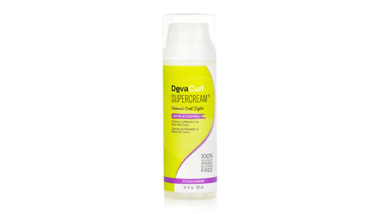 DevaCurl SuperCream (Coconut Curl Styler - Define & Control) - 150ml/5.1oz" DevaCurl SuperCream (Coconut Curl Styler - Define & Control) - 150ml/5.1oz"