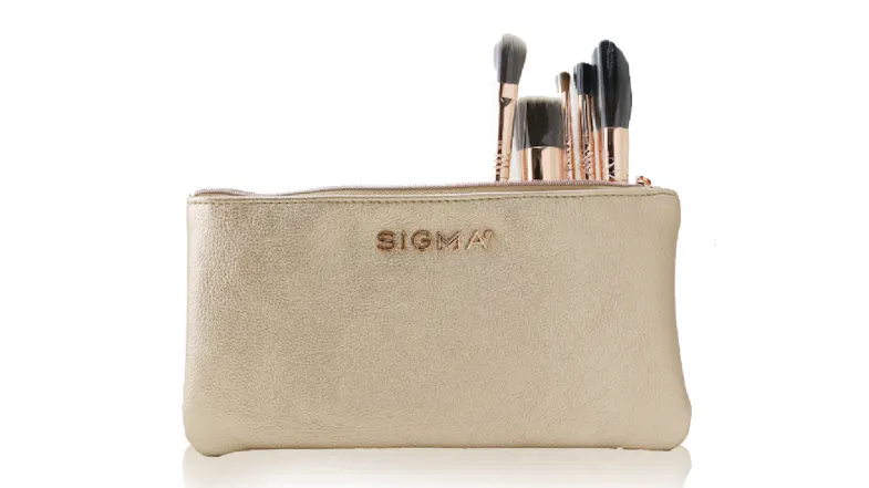 Sigma Beauty Iconic Brush Set (5x Rose Gold brush + 1x Bag) - 5pcs+1bag Sigma Beauty Iconic Brush Set (5x Rose Gold brush + 1x Bag) - 5pcs+1bag