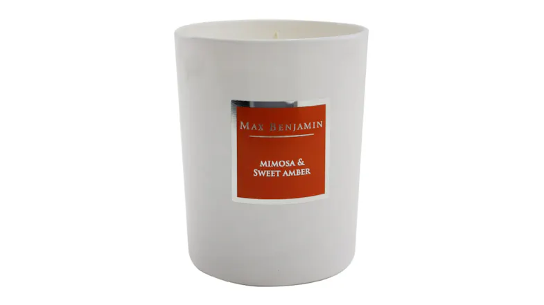 Max Benjamin Candle - Mimosa & Sweet Amber - 190g/6.5oz Max Benjamin Candle - Mimosa & Sweet Amber - 190g/6.5oz