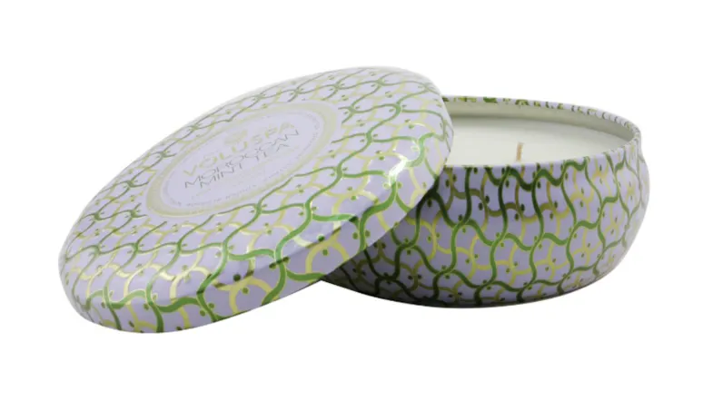 Voluspa 3 Wick Decorative Tin Candle - Moroccan Mint Tea - 340g/12oz Voluspa 3 Wick Decorative Tin Candle - Moroccan Mint Tea - 340g/12oz