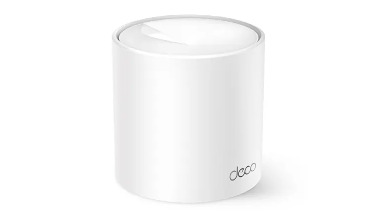 A white mesh Wi-Fi unit A white mesh Wi-Fi unit
