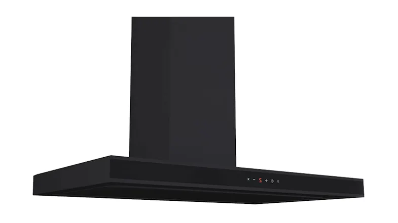 Schweigen 90cm Box Chimney Wall Mounted Rangehood - Black Glass (DS3326B-9SE) Schweigen 90cm Box Chimney Wall Mounted Rangehood - Black Glass (DS3326B-9SE)