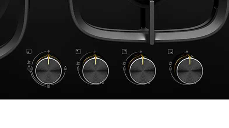 Electrolux 60cm 4 Burner Gas Cooktop - Black Glass (UltimateTaste 500/EHG645BE) Electrolux 60cm 4 Burner Gas Cooktop - Black Glass (UltimateTaste 500/EHG645BE)