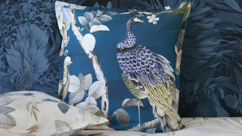 Peacock European Pillowcase by Luxotic Peacock European Pillowcase by Luxotic
