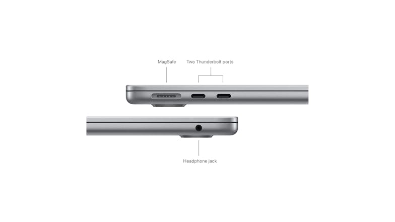 Apple MacBook Air 13" with M3 Chip 8-Core CPU/8-Core GPU 8GB-RAM 256GB-SSD - Space Grey (2024)