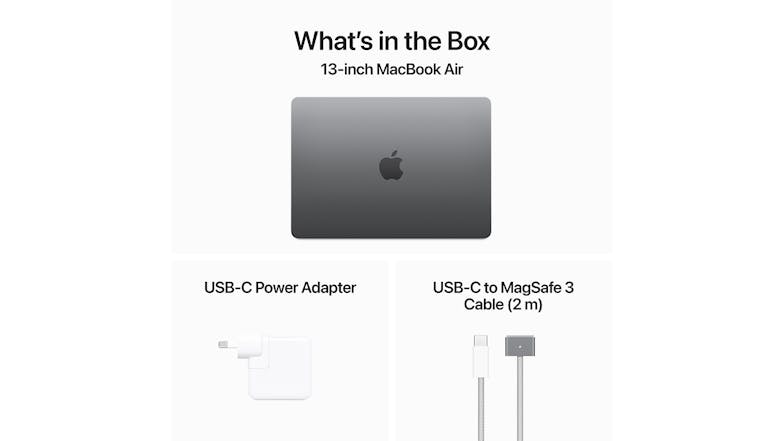 Apple MacBook Air 13" with M3 Chip 8-Core CPU/10-Core GPU 16GB-RAM 512GB-SSD - Space Grey (2024)