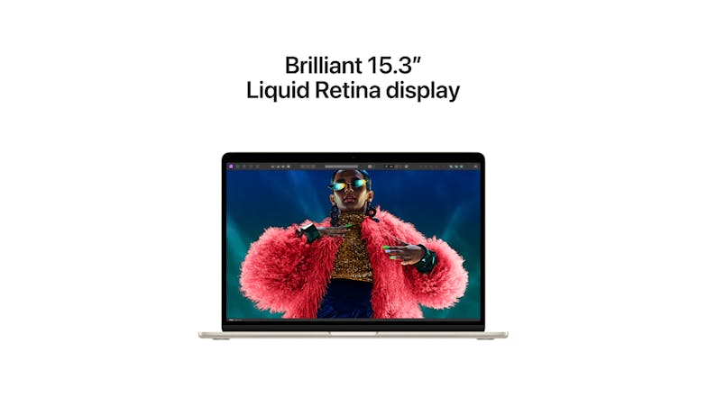 Apple MacBook Air 15" with M3 Chip 8-Core CPU/10-Core GPU 16GB-RAM 512GB-SSD - Starlight (2024)