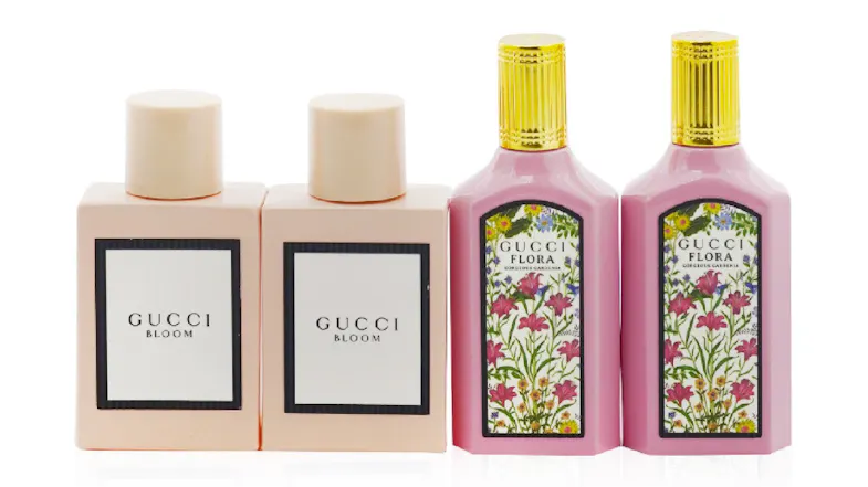 Gucci Miniatures Coffret: 2x Bloom EDP + 2x Flora Gorgeous Gardenia EDP - 4x5ml/0.16oz Gucci Miniatures Coffret: 2x Bloom EDP + 2x Flora Gorgeous Gardenia EDP - 4x5ml/0.16oz