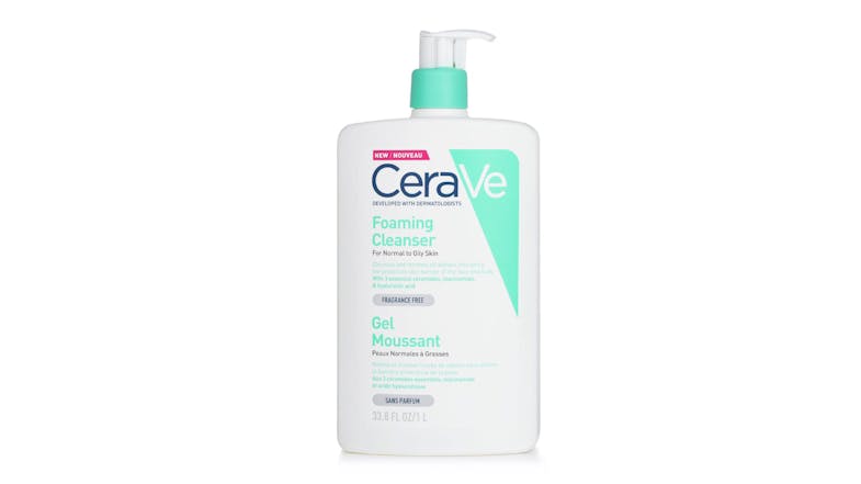 CeraVe Foaming Cleanser For Normal to Oily Skin (With Pump) - 1000ml/33.8oz CeraVe Foaming Cleanser For Normal to Oily Skin (With Pump) - 1000ml/33.8oz