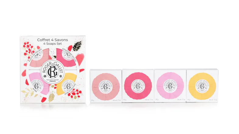 Roger & Gallet Wellbeing Soaps Coffret - 4pcs" Roger & Gallet Wellbeing Soaps Coffret - 4pcs"