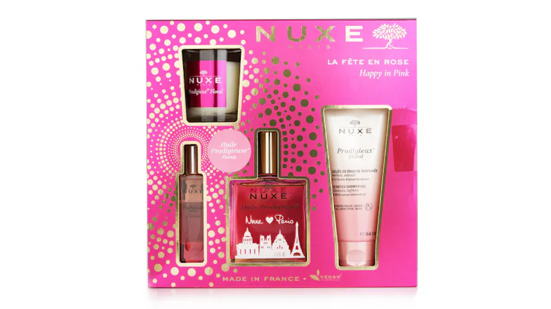 Nuxe La Fete En Rose - Happy in Pink Set - 4pcs Nuxe La Fete En Rose - Happy in Pink Set - 4pcs