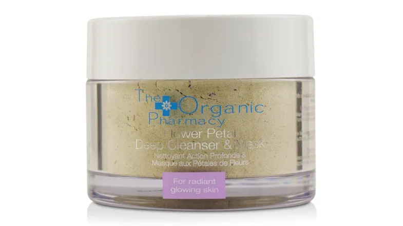 The Organic Pharmacy Flower Petal Deep Cleanser and Mask - For Radiant Glowing Skin - 60g/2.14oz The Organic Pharmacy Flower Petal Deep Cleanser and Mask - For Radiant Glowing Skin - 60g/2.14oz