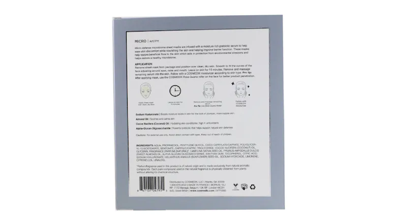 CosMedix Micro Defense Microbiome Sheet Mask - 5sheets CosMedix Micro Defense Microbiome Sheet Mask - 5sheets