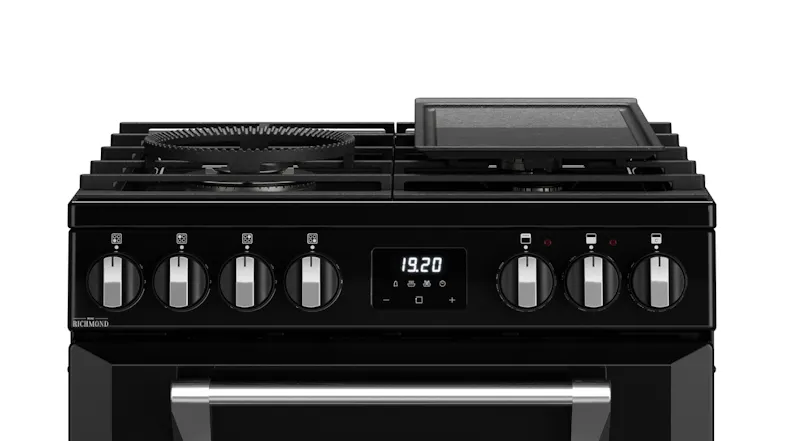 Belling 60cm Dual Fuel Freestanding Oven with Gas Cooktop - Black (BMR60DODFB) Belling 60cm Dual Fuel Freestanding Oven with Gas Cooktop - Black (BMR60DODFB)