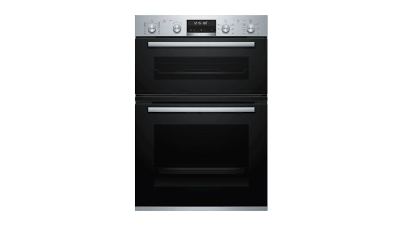 Bosch 60cm Pyrolytic 4 + 10 Function Built-In Double Oven - Stainless Steel (Series 6/MBG5787S0A)