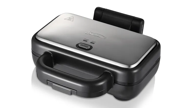 Top view of the Sunbeam Turbo Crunch 2 Slice Toastie Maker Top view of the Sunbeam Turbo Crunch 2 Slice Toastie Maker