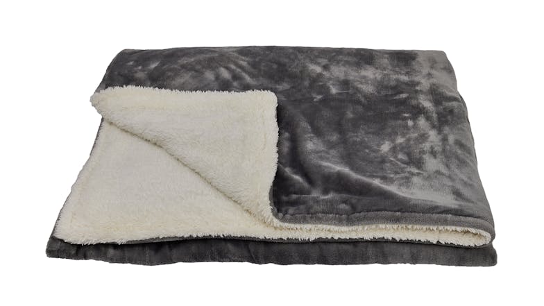 Homedics Heated Throw Blanket - Grey (HTB-1000GY-AU)