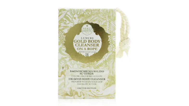 Nesti Dante Luxury Body Cleanser On A Rope - 23K Gold Body Cleanser With Gold Leaf (Limited Edition) - 150g/5.3oz Nesti Dante Luxury Body Cleanser On A Rope - 23K Gold Body Cleanser With Gold Leaf (Limited Edition) - 150g/5.3oz