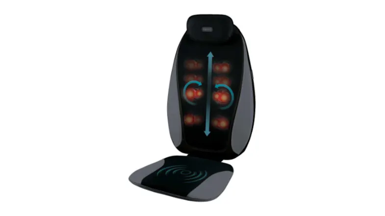 Homedics Shiatsu Pro Plus Massage Cushion - Black/Grey (SBM-380H-AU) Homedics Shiatsu Pro Plus Massage Cushion - Black/Grey (SBM-380H-AU)