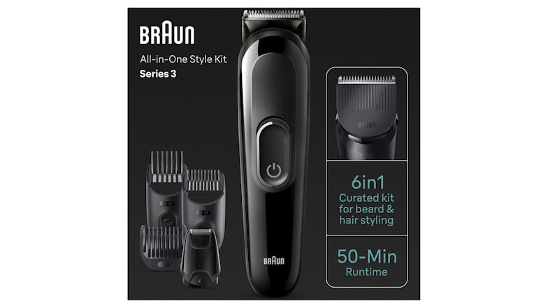 Braun 6-in-1 Style Grooming Kit - Black (MGK3420)