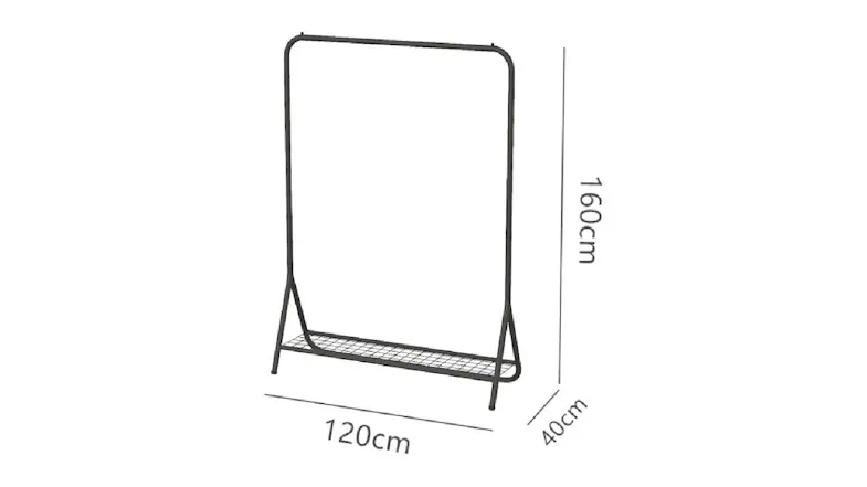 Kmall Metal Garment Rack with Lower Storage Kmall Metal Garment Rack with Lower Storage