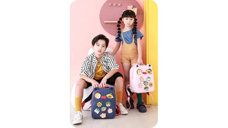 Kmall Kid's Chunky Hardshell Backpack - Pink Kmall Kid's Chunky Hardshell Backpack - Pink