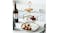 Kmall 3-Tier Ceramic High Tea Cake Stand - White/Gold Kmall 3-Tier Ceramic High Tea Cake Stand - White/Gold