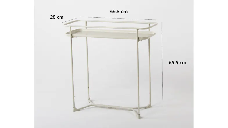 Kmall Modern Rectangular Metal Frame Sidetable - Pink Kmall Modern Rectangular Metal Frame Sidetable - Pink