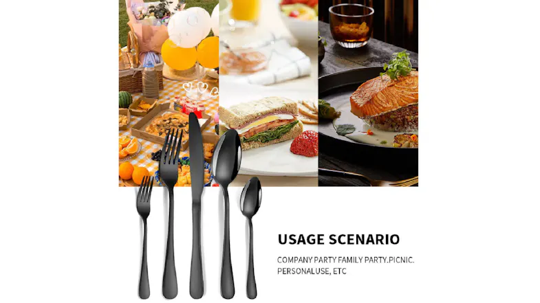 Kmall Stainless Steel Cutlery Set 20 pcs. - Matte Black Kmall Stainless Steel Cutlery Set 20 pcs. - Matte Black