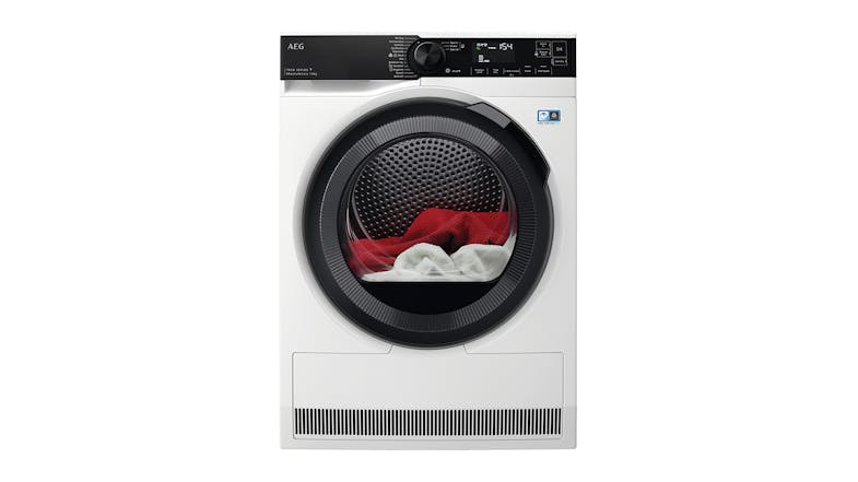 AEG 8kg Heat Pump Condenser Dryer with 12 Programs - White (T738A4OBC) AEG 8kg Heat Pump Condenser Dryer with 12 Programs - White (T738A4OBC)