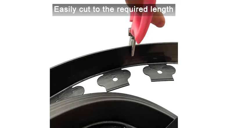 Kmall No-Dig Plastic Garden Edging Kit 5cm x 10m - Black Kmall No-Dig Plastic Garden Edging Kit 5cm x 10m - Black