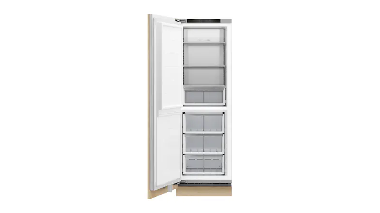 A view of the freezer's interior with no contents A view of the freezer's interior with no contents
