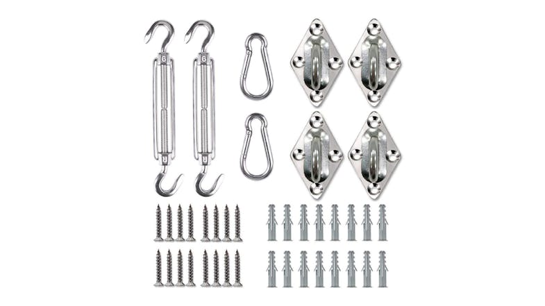 Kmall Sun Shade Sail Instillation Hardware Set 8pcs. Kmall Sun Shade Sail Instillation Hardware Set 8pcs.
