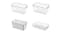 Kmall Plastic Refrigerator Organiser Tubs 4pcs. Kmall Plastic Refrigerator Organiser Tubs 4pcs.