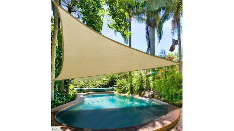 Kmall Shade Sail Triangle 3 x 3 x 3m - Sand Kmall Shade Sail Triangle 3 x 3 x 3m - Sand