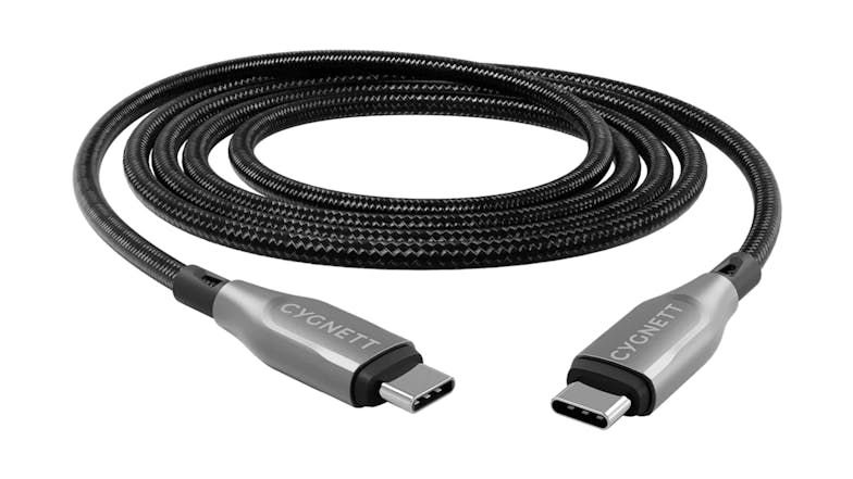 Cygnett Armoured USB-C to USB-C Cable 2m - White (CY4677PCTYC)