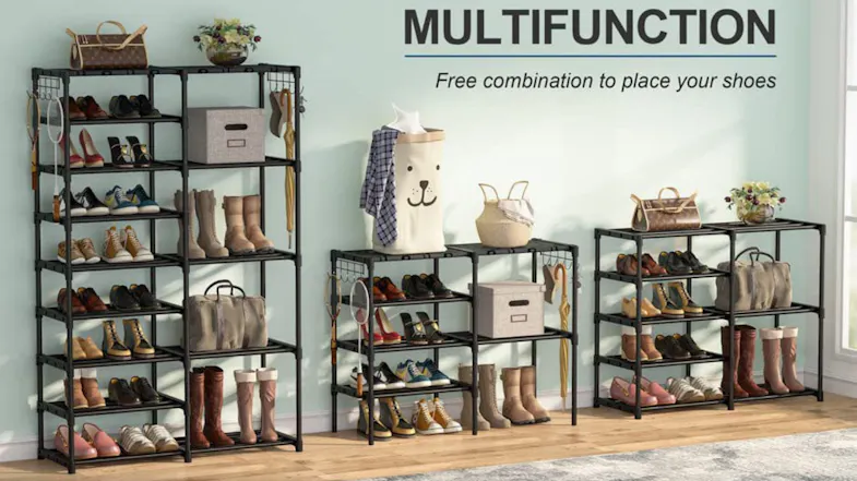Kmall Multi-Tiered Shoe Rack 84.5 x 141.5cm Kmall Multi-Tiered Shoe Rack 84.5 x 141.5cm