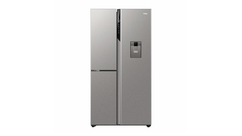 Haier 574L Side by Side Fridge Freezer with Water Dispenser - Satina (HRF575XHS) Haier 574L Side by Side Fridge Freezer with Water Dispenser - Satina (HRF575XHS)