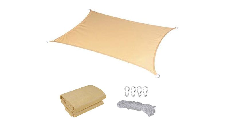 Kmall Shade Sail Rectangle 3 x 4m - Sand Kmall Shade Sail Rectangle 3 x 4m - Sand