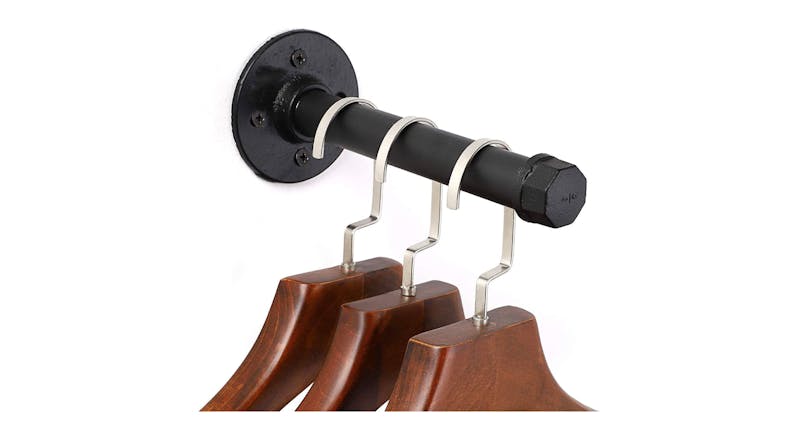 Kmall Industrial Pipe Wall Mounted Clothes Peg 22cm 2pcs. - Matte Black Kmall Industrial Pipe Wall Mounted Clothes Peg 22cm 2pcs. - Matte Black