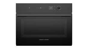Fisher & Paykel 38L 19 Function Combination Built-In Microwave Oven - Black Glass (Series 7/OM60NMLB1)