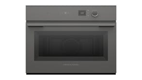 Fisher & Paykel 38L 19 Function Combination Built-In Microwave Oven - Grey Glass (Series 7/OM60NMLG1)